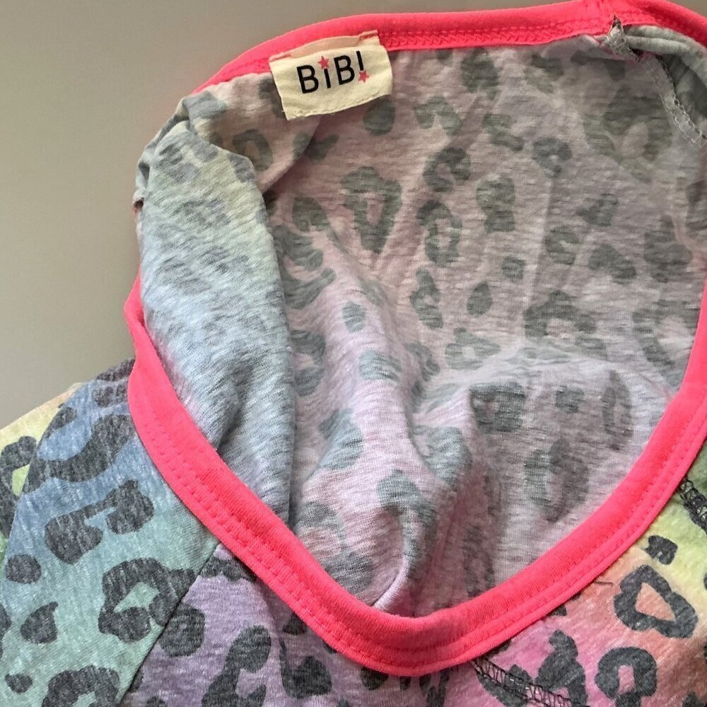 BIBI LEOPARD RAGLAN SLEEVE TOP GUC - Picture 12 of 12